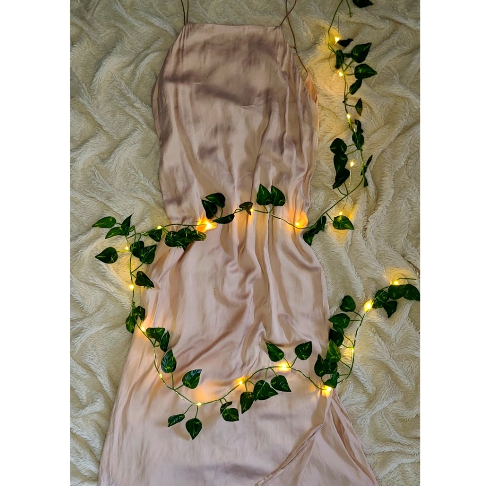 Blush Silk Dress
